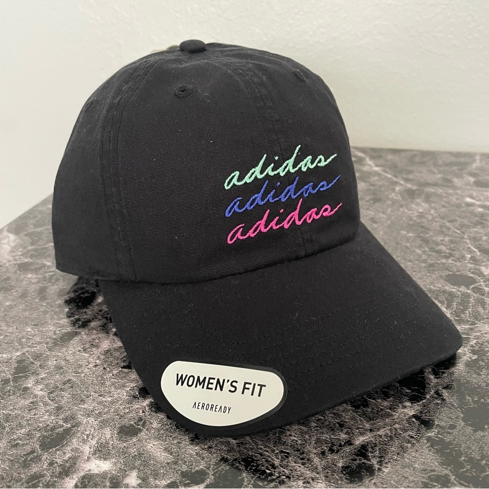 Adidas Women’s Saturday 2.0 Plus Hat Aeroready Hat Tricolor Logo Adjustable NEW